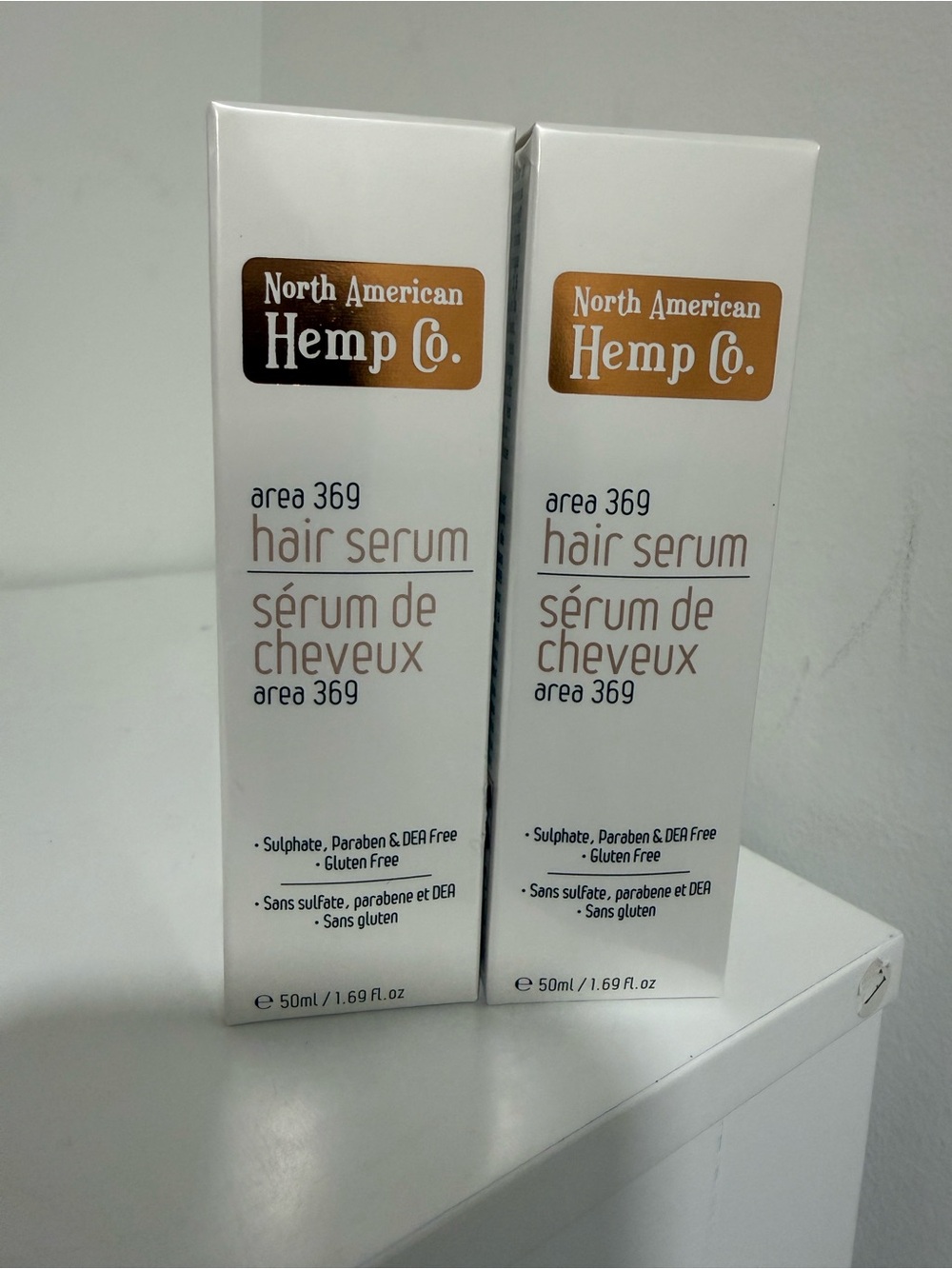 Area 369 Hair Serum North American Hemp Co. 50mL- 2 packs New